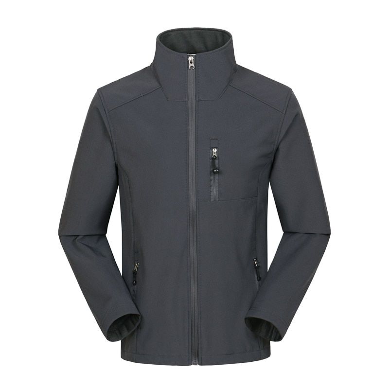 Men Soft shell Jacket Waterproof Windproof Fleece Outdoor Sports Jacket Breathable Anti-static Coat Camping Climbing Jacket