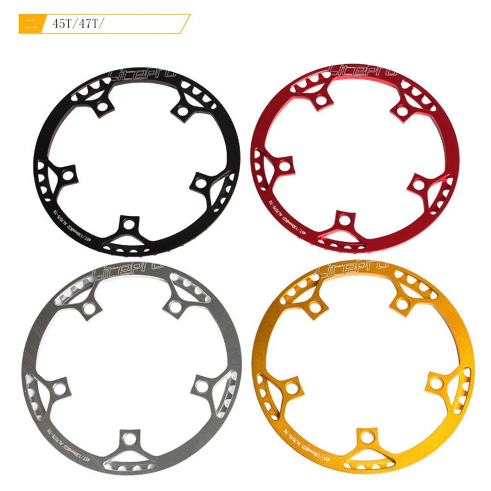 Yfashion Crankset ooth light 130 BCD 45T 47T 53T 56T 58T 075 Alloy BMX Chainring Folding ycle Chainwheel Crankset ooth