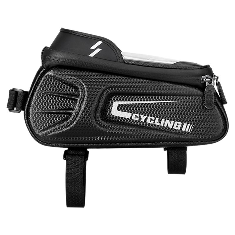 Contact Screen Phone Case Bag EVA Bicycle Front Top Tube Bag Waterproof Cycling Phone Mount for MTB Frame Handlebar Bag