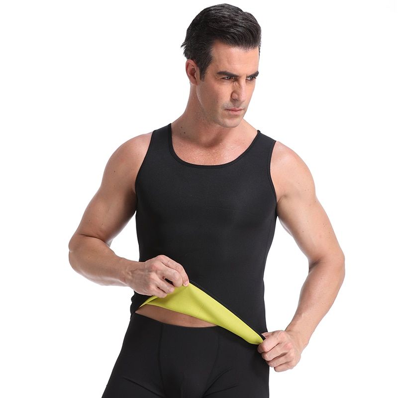 Neoprene Abdomen Fat Burning Shapewear Men Slimming Body Shaper Sauna Vest Weight Loss Waist Trainer Corrective Posture Corset