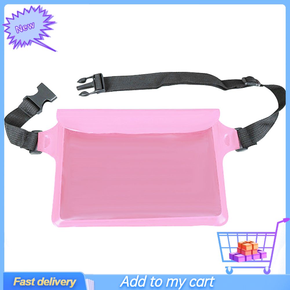 Waterproof Underwater PVC Beach Swimming Mobile Phone Waist Bum Bag Dry Pouch