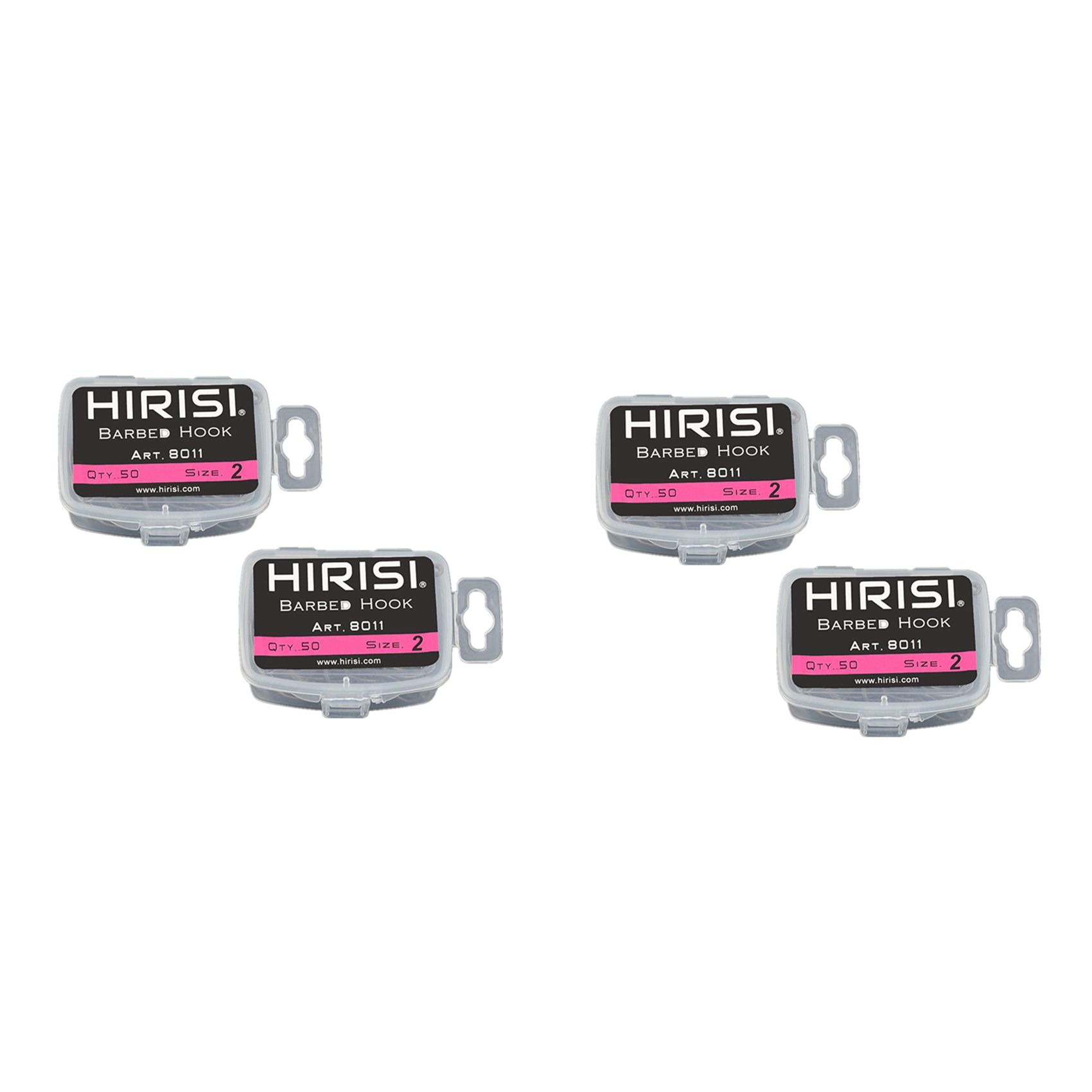 Hirisi 200Pcs  Carbon Stainless Steel Barbed Hooks Carp Fishing Hooks Pack with 8011, 100 Pcs No.4 & 100 Pcs No.10