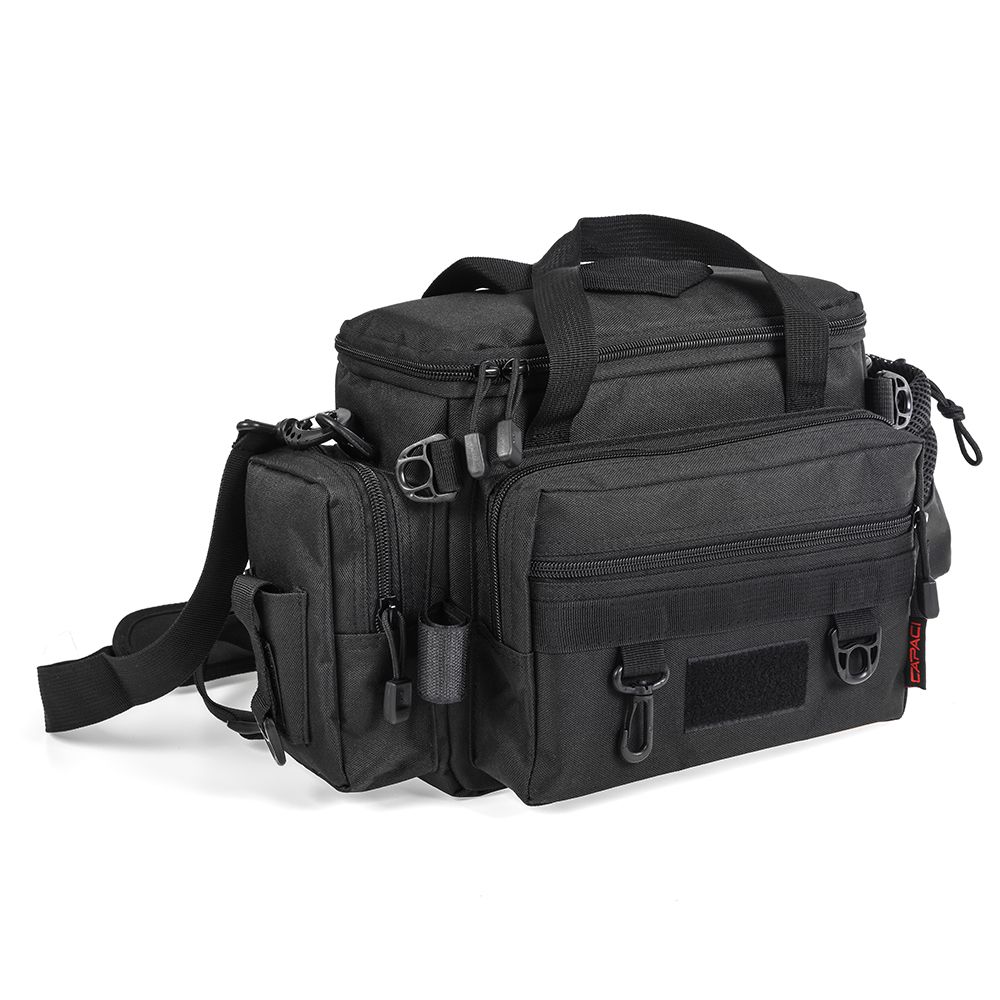Free Sports Waterproof Fishing Bag Large Capacity Multifunctional Lure Fishing Tackle Pack Outdoor Fishing Shoulder Bag Waist Bag