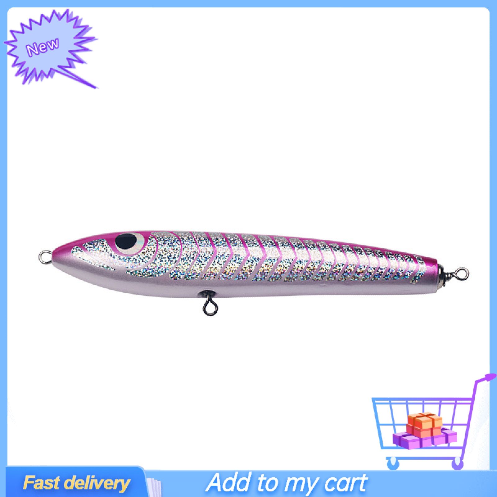 20cm 90g Bait Lifelike Stainless Wooden Artificial Fishing Bait for Fishing