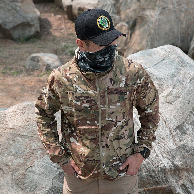 Summer Outdoor Jacket Ultralight Anti-UV Waterproof Clothes Breathable Quick Dry Jacket Hiking Jacket Tactical Military Jacket