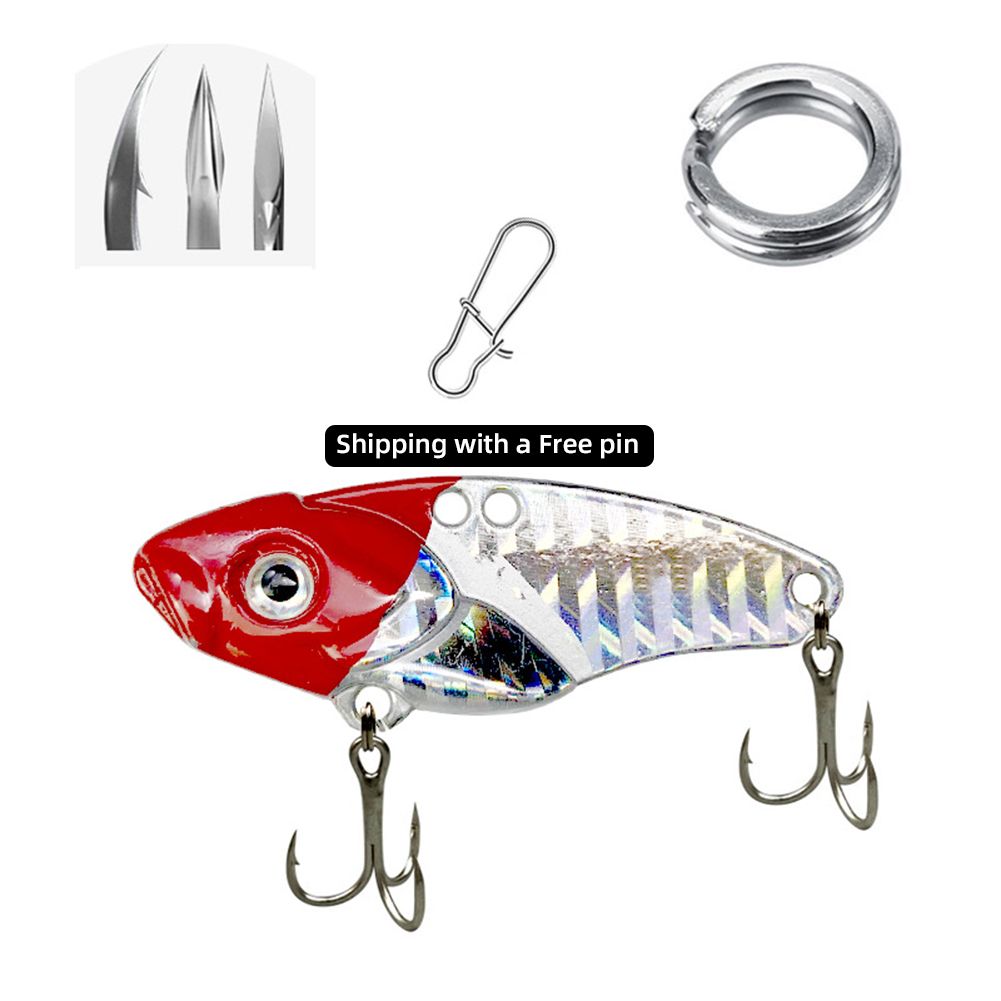 fishing lure 10/20g 3D Eyes Metal Vib Blade Lure Sinking Vibration Baits Artificial Vibe for Bass Pike Perch Fishing