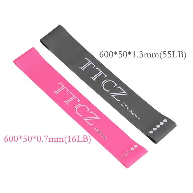 60cm Elastic Bands Sport Training Fitness Workout Exercise Equipment Yoga Stretch Pull Up Assist Gym Fitness Resistance Bands