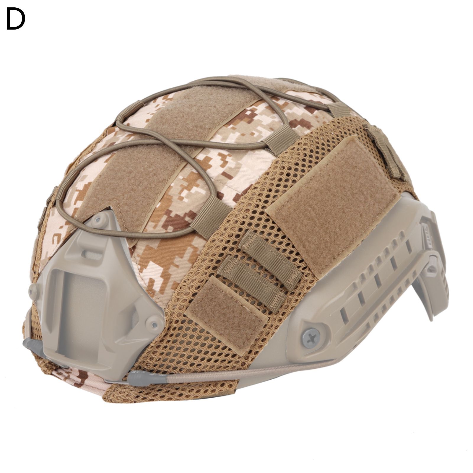 Outdoor Helmet Cover Elastic Rope Cross Rope Design Helmet Cloth Cover