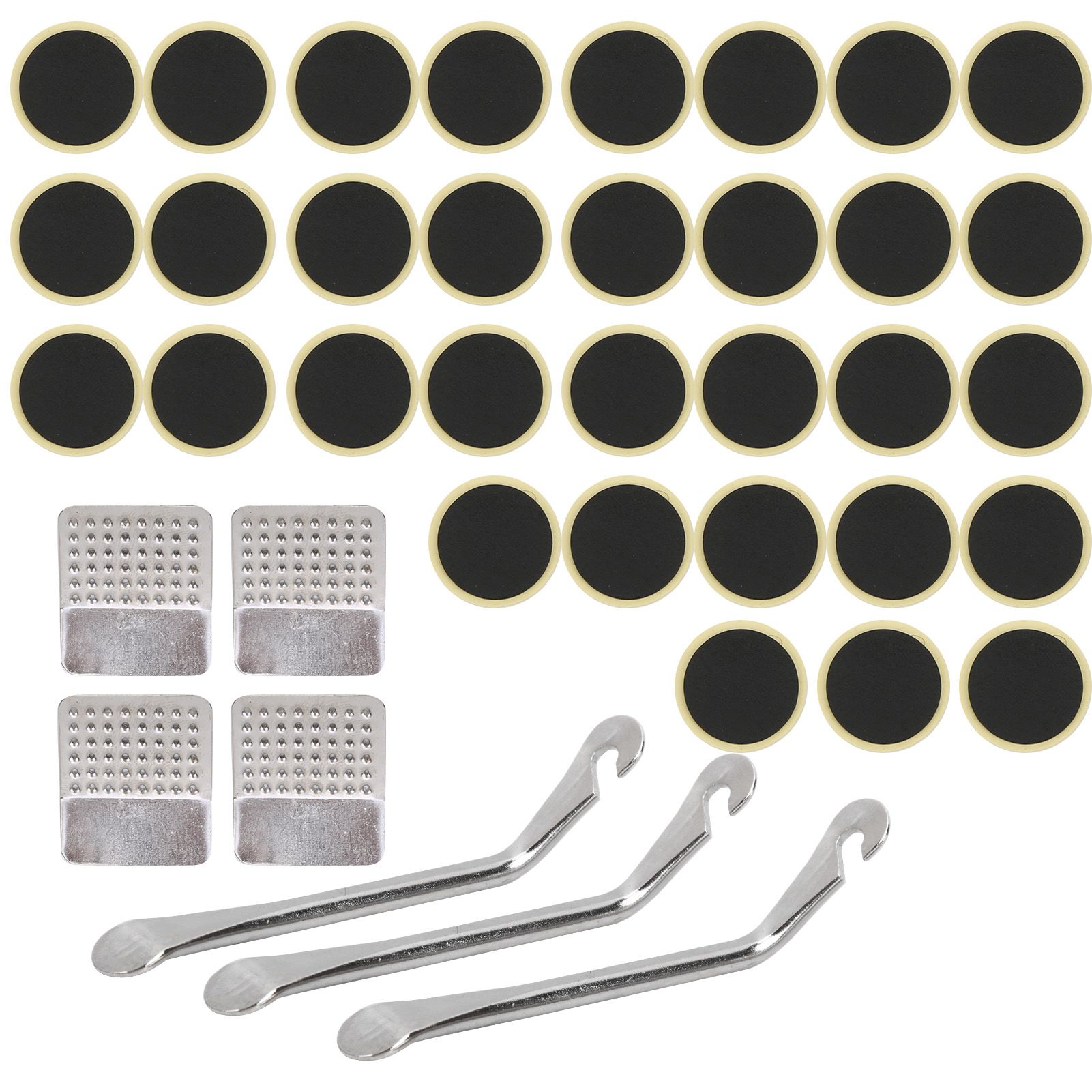 Compact Size Bicycle Inner Tube Repair Kit Easy To Use 39Pcs Durable