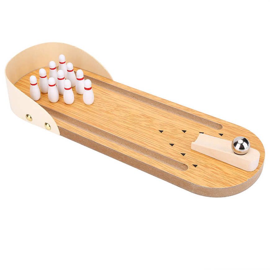 Bowling toys table mini bowling game set lightweight and durable for people to reduce stress or children kill
