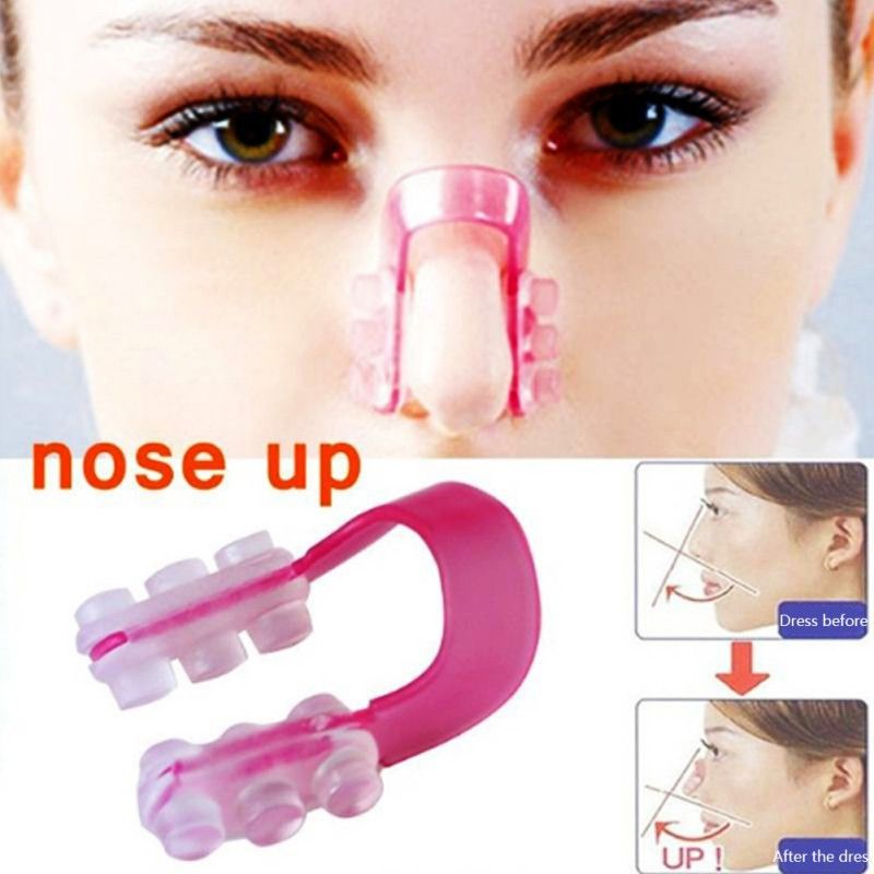 Nose Up Lifting Shaping Clip Clipper Beauty Tool Pink- Nose Slimming -Pink(null)