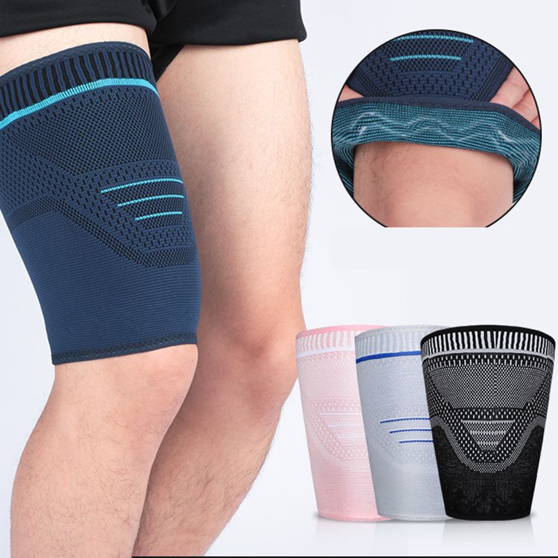 1 pcs Thigh Guard Protector Leg Support Compression Bandage Adjustable Sleeve