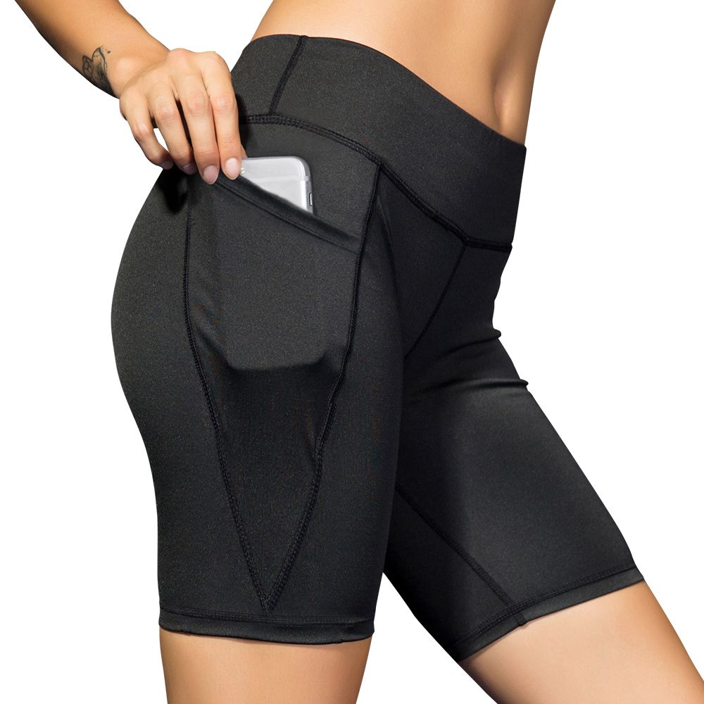 Woman Short Yoga Pants Yoga Shorts Quick-dry Sports Pants Yoga Leggings Workout Pants with Pocket