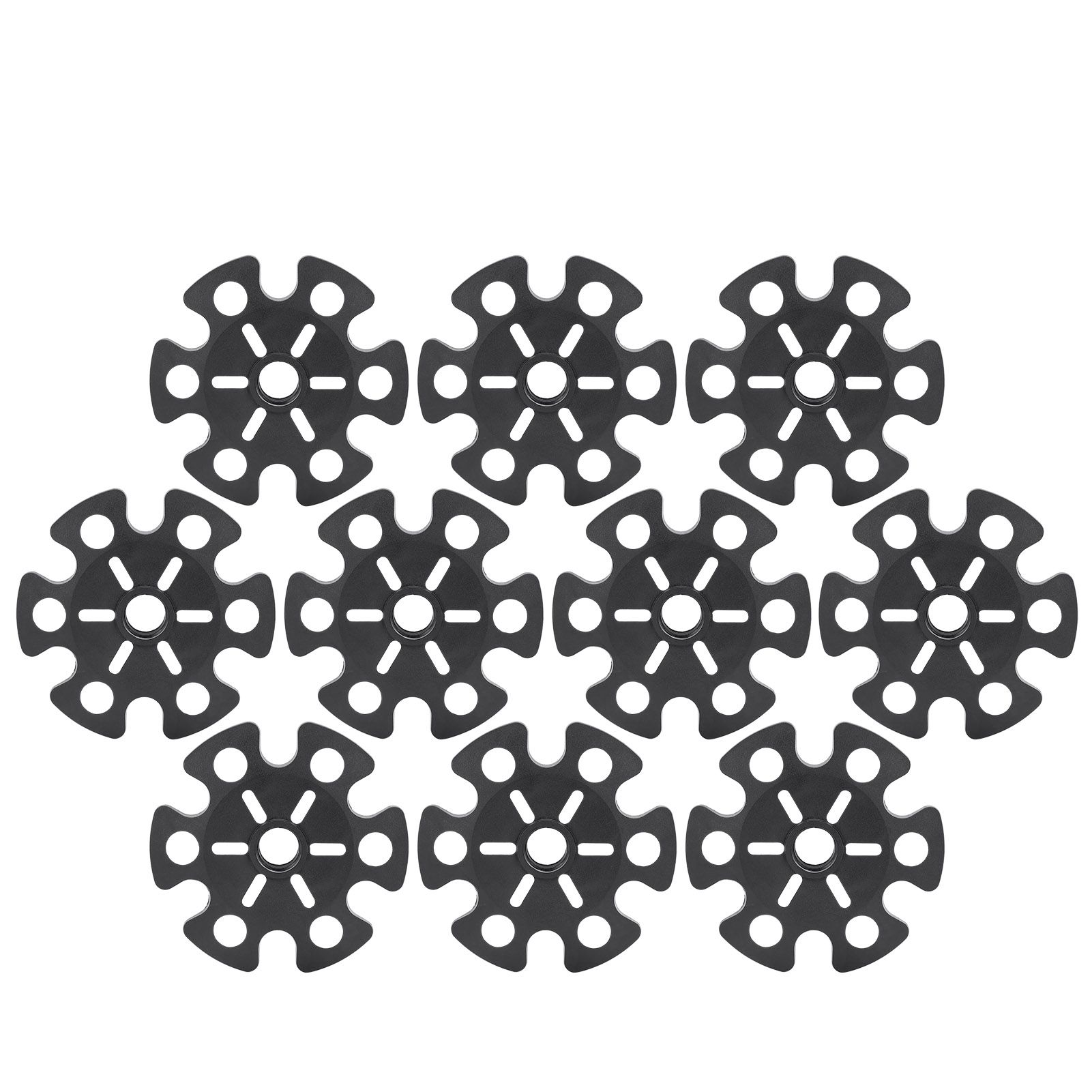 Alpenstock Mud Tray 10pcs Hiking Poles Accessories Rubber 85mm Snow Support Black