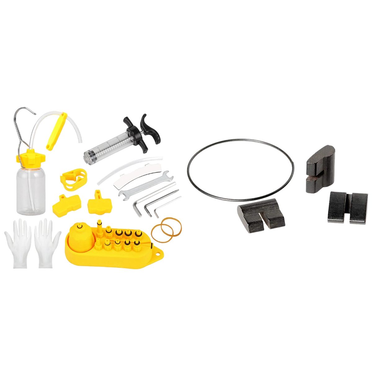 Durable Universal Bicycle Hydraulic Disc Brake Oil Bleed Kit Tool with Bike 3-Pawl Service Kit