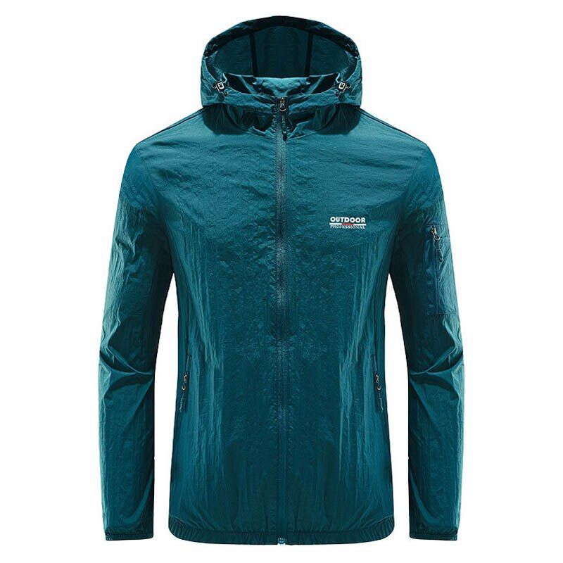 Ultralight Men Sun-Protective Hiking Jacket Skin Coat Outdoor Sport Fishing Running Windbreaker Cycling Hooded
