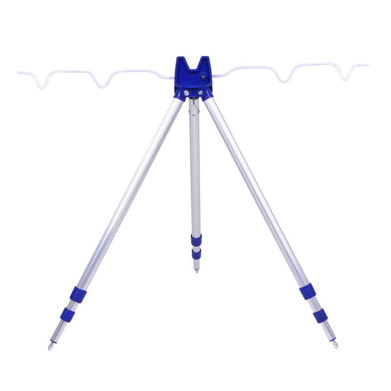 Aluminum Alloy Sea Pole Bracket Fishing Rod Rack Fishing Gear Triple-cornered Sea Pole Bracket Telescopic Rod Bracket