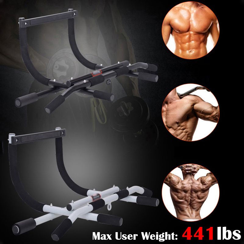 Multifunction Pull-Up Bar Chin-Up Wall Mounted Training Steel Wide Grip Fitness