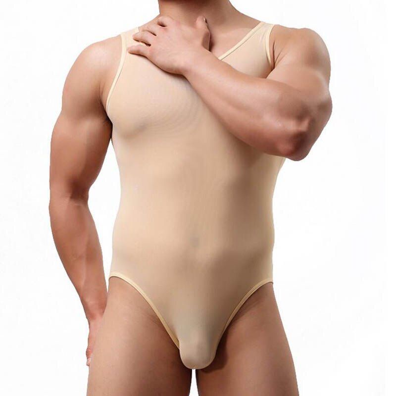 Aismz male belly slimming underwear net yarn corset transparent shapers men's underwear clothing bodysuit men ultra-thin