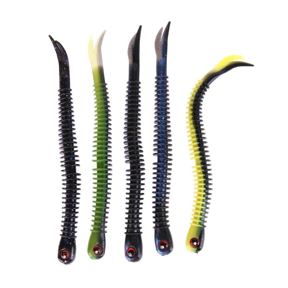 4pcs Soft Worm Fishing Lure Bait Fishing Tackle 5g - intl