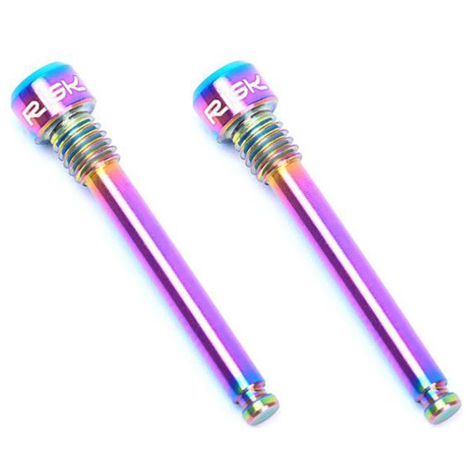 RISK 2Pcs Titanium Caliper Bolts Ultralight Bicycle Oil Disc Brake Pads Thread Pins for SHIMANO XT Hydraulic Disc Brake