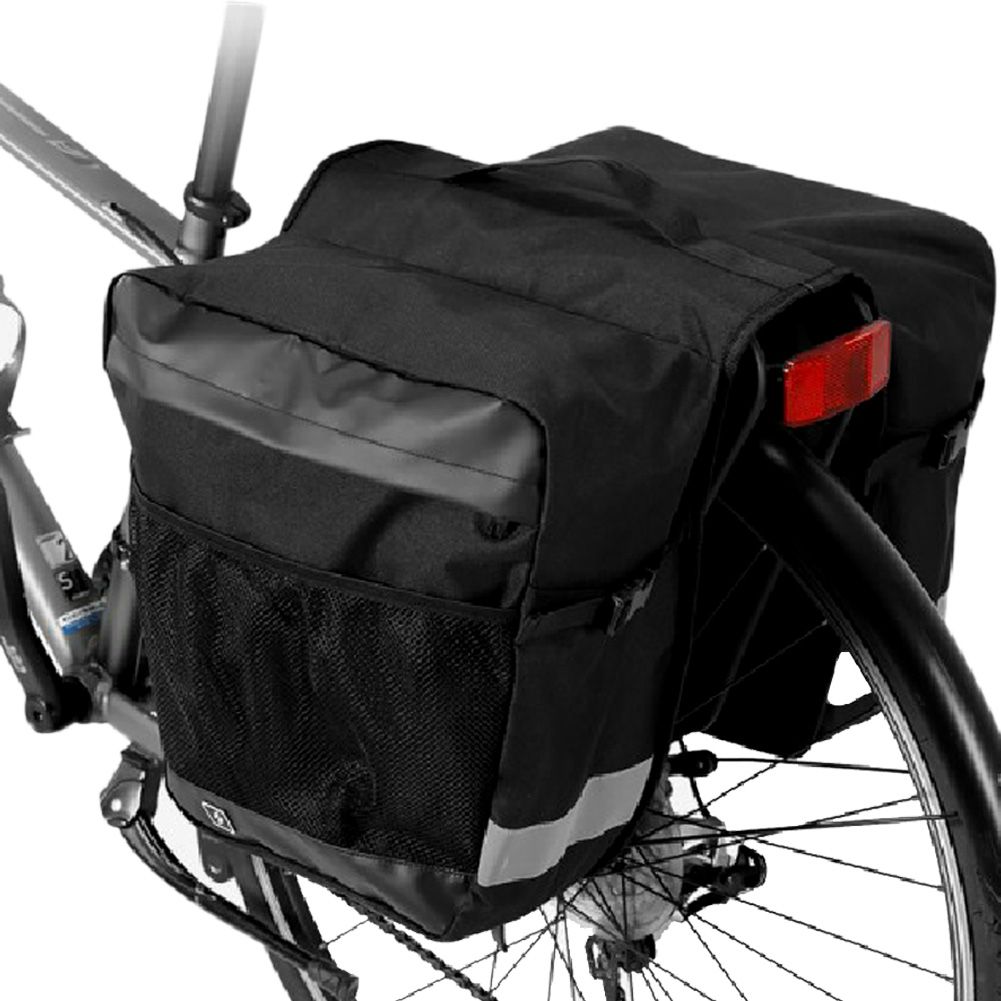 600D Cycling Rear Rack Tail Pannier Bag Bike Bicycle Double Storage Pouch