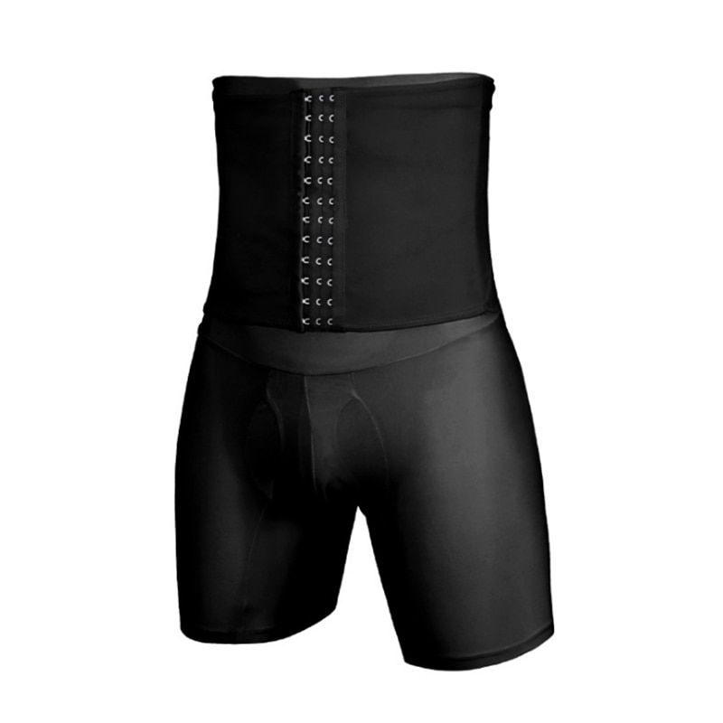 Men Shapewear Body Shaper Abdomen Girdle Modeling Strap Control Panties Slim Waist Leg Tummy Trimmer Male Control Boxer Pant