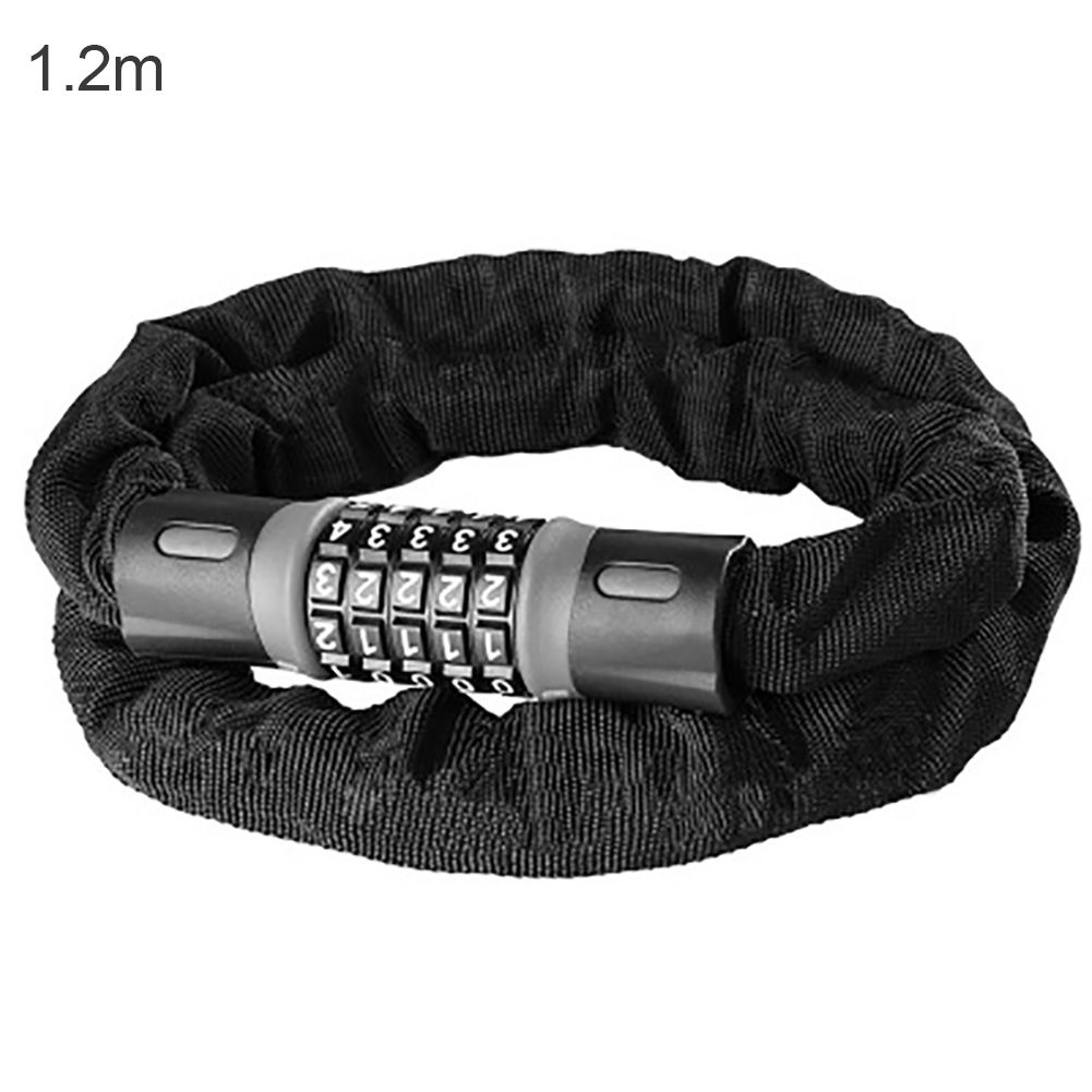Anti Theft Security Keyless 5 Digit Code Password Chain Lock for Bike Bicycle