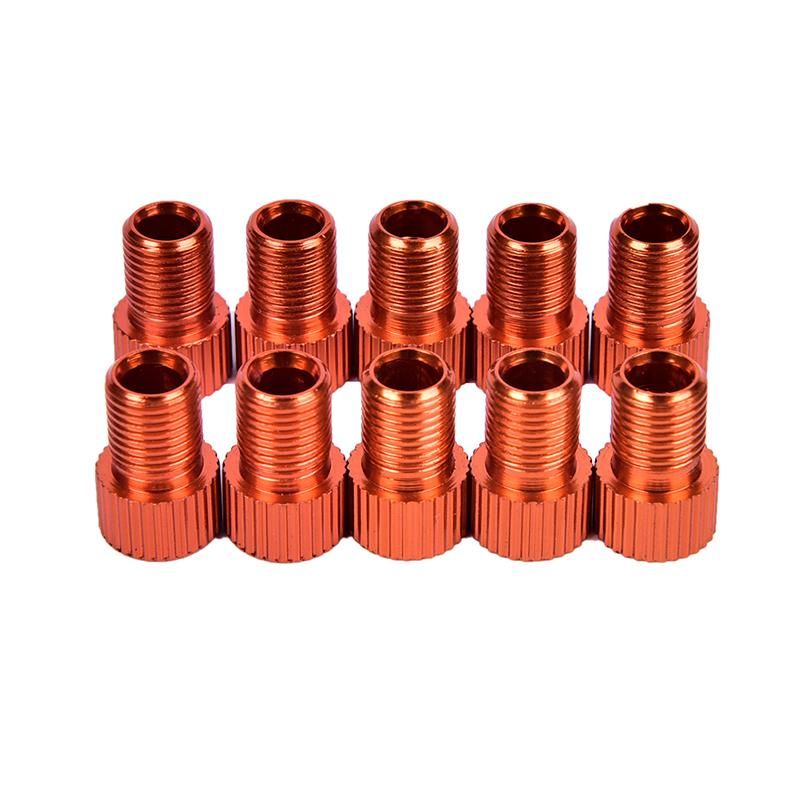 10pcs Pump Bicycle Convert Presta to Schrader Bike Valve Adaptor Tube Pump Pip