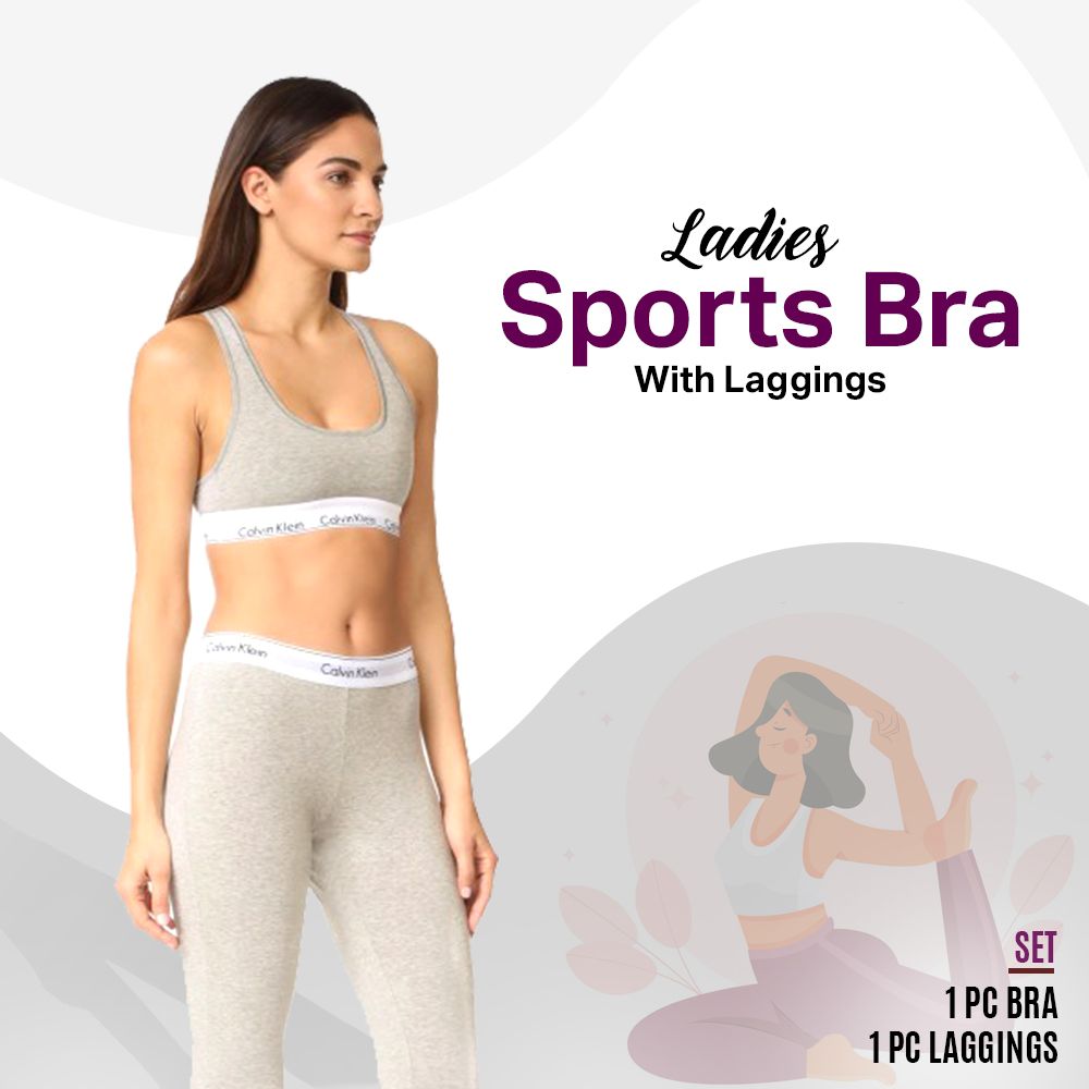 Set Of Branded Yoga/Sports Bra and Leggings For Girls/Ladies/Women - Sports Bra