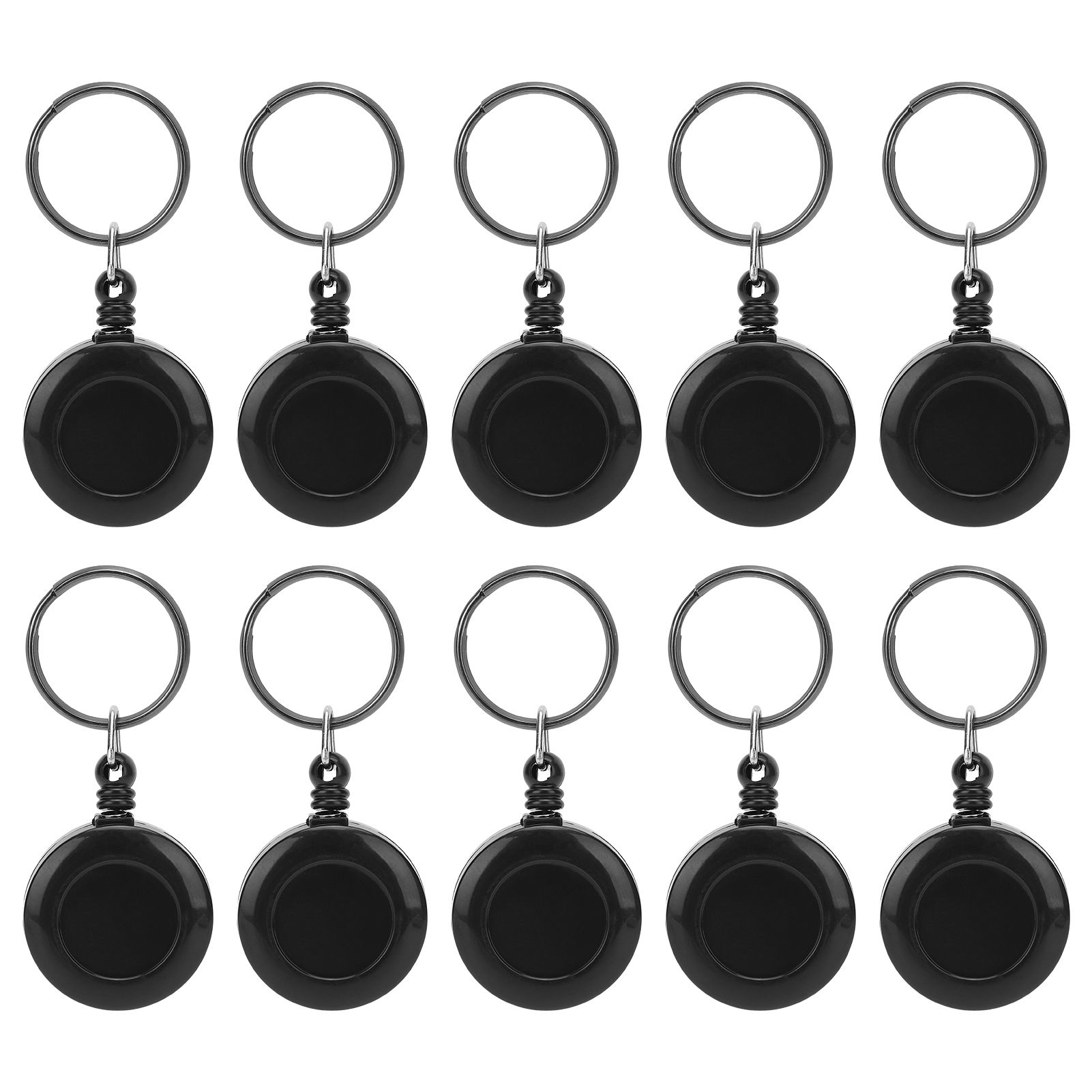Jacksing Telescopic Key Chain Nylon Rope 10Pcs Keychain For Camping