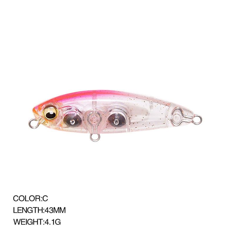 43mm 4.1g Rockfishing Fishing Lures Pencil Woblers Mini Pike Artificial Bait  Creek