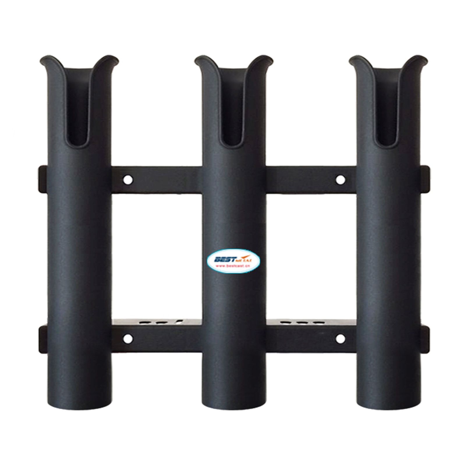 Fishing Rod Rack Rod Holders 3-Tube Plastic Rod Racks Rail Mount Clamp Bracket Lure Pliers Storage Socket