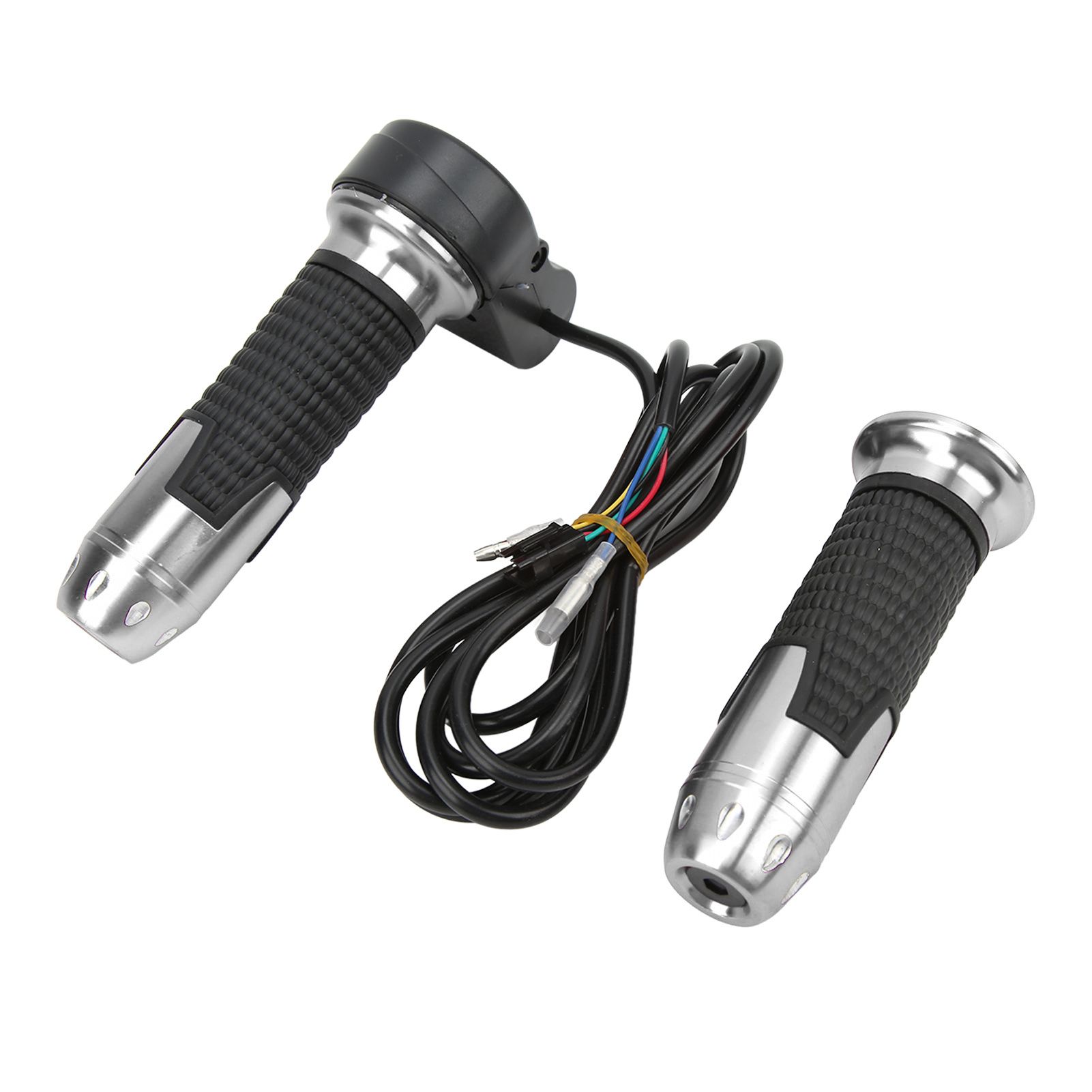 1 Pair Twist Throttle Grips Universal Accelerator Handlebar Grip with Button