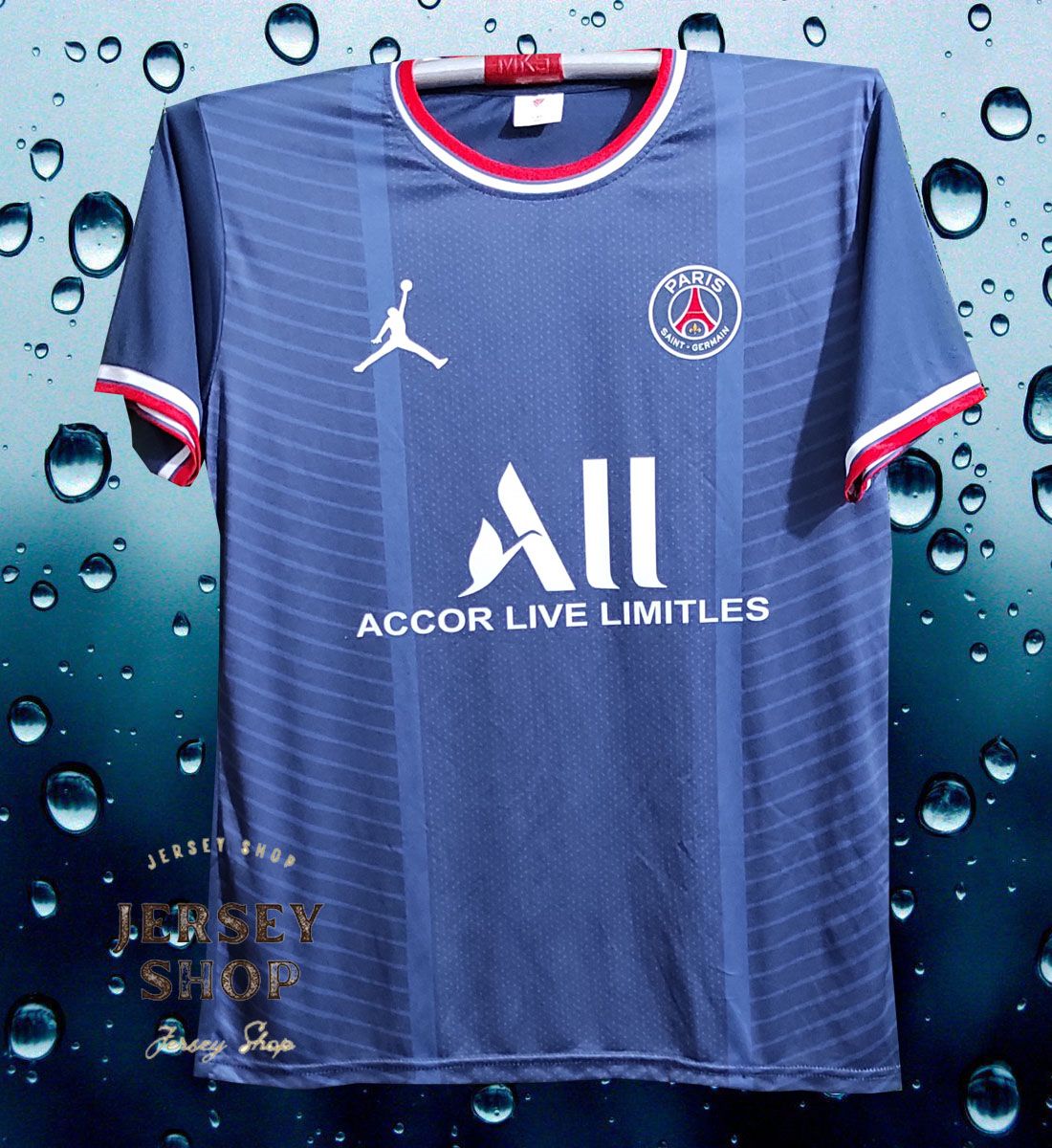 Exclusive Navy blue Microfiber polyester Paris new Home jersey Psg New jersey / kit Football Club- For man