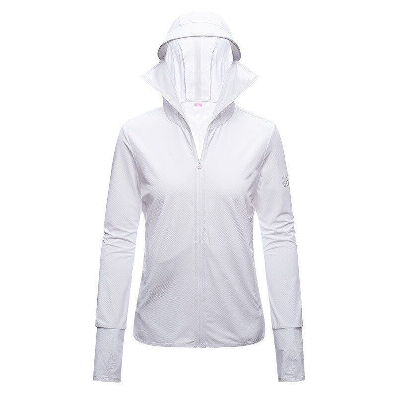 Sun Protection Clothing Men Women Thin Long Sleeve Ice Silk Breathable Hooded Hiking Sport Jacket Outdoor Riding Fishing Clothes