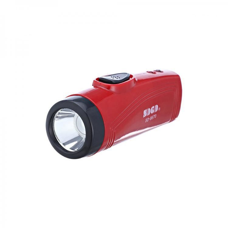 Mini Rechargeable LED Torch Light (SD-8670)-Maroon