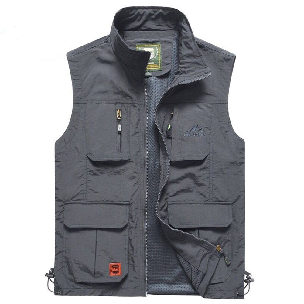 Yfashion Outdoor Fishing Vest Quick-drying Breathable Mesh  for graphy Hiking