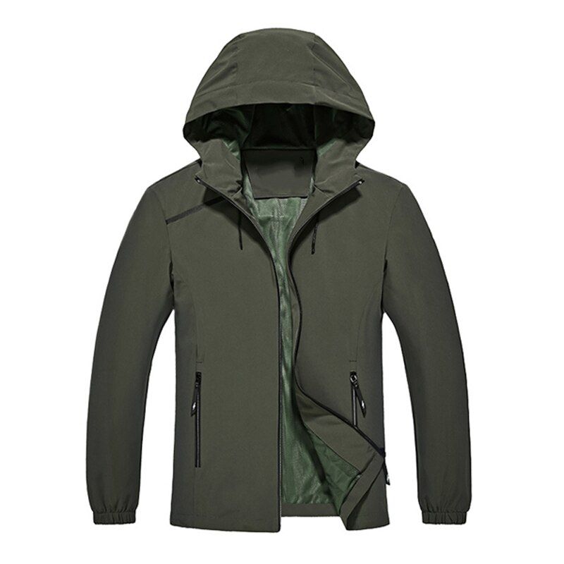 JACKSANQI Men's Women Outdoor Hiking Jacket Spring Autumn Windproof Softshell Coat Sports Camping Climbing Jacket RA389
