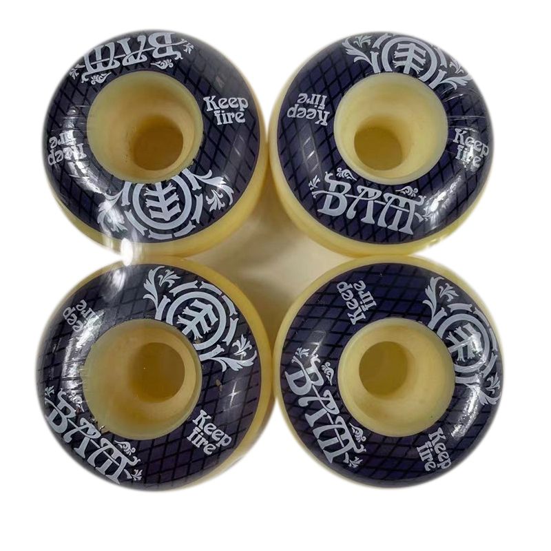 BRADOO KEEPFIRE 4Pcs Skateboard Wheels 54mm PU Hardness Skate Board 85A Longboard Wheels for Street Longboard Skate Deck Wheel