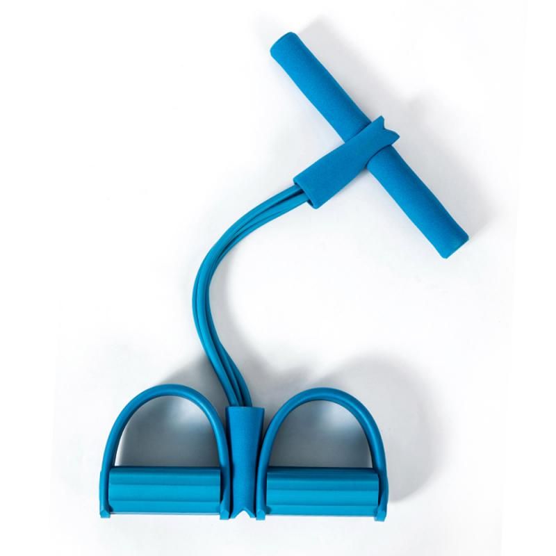 Multifunctional Tension Rope Puller Pedal Ankle Abdominal Exerciser Fitness Elastic Sit Up Pull Rope Home Gym Sport Training