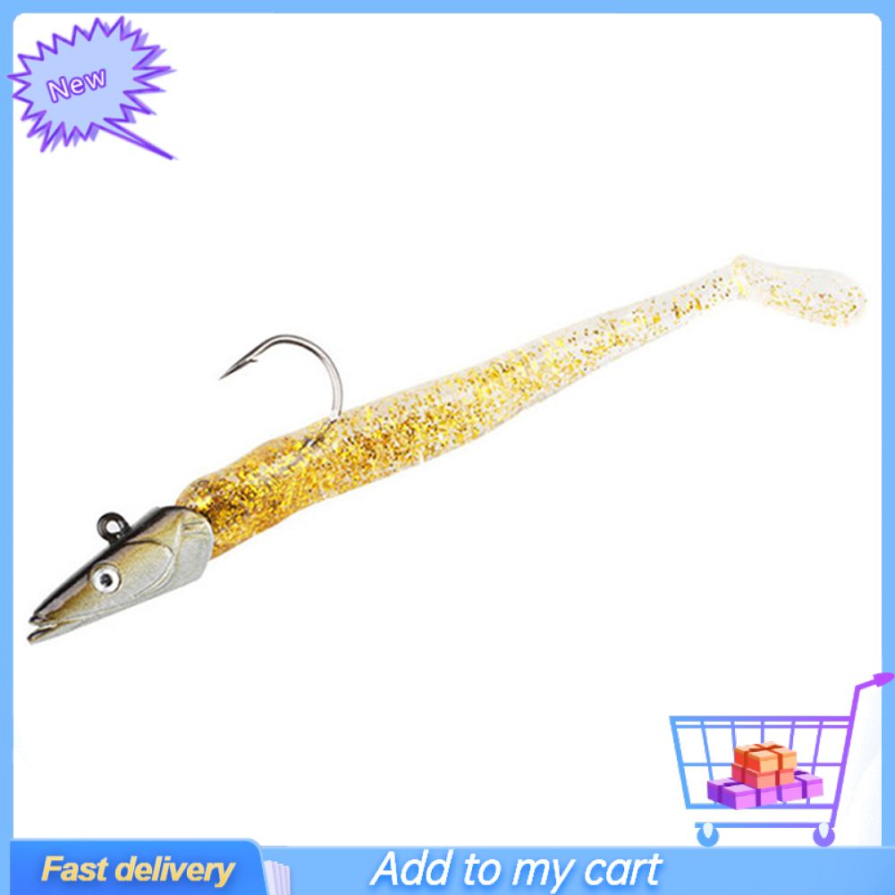 11cm Vivid Soft Fish Head Fishing Lures Bait Sinking Lead Jigging for Ocean