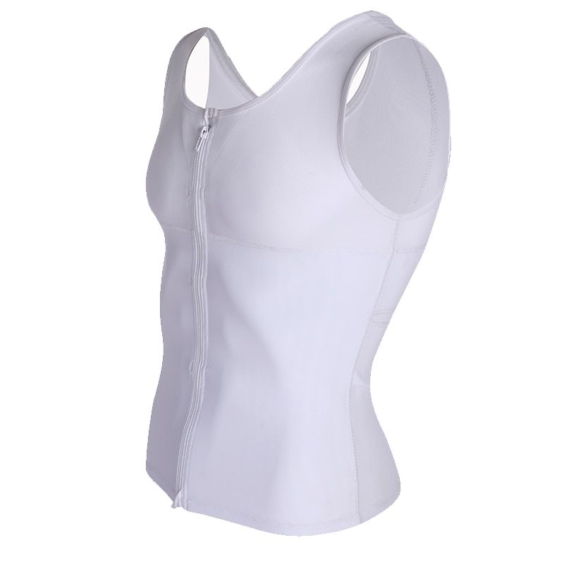 Men Slimming Body Shaper Gynecomastia Compression Shirts Tummy Control Shapewear Waist Trainer Chest Abs Slim Vest Male Corset