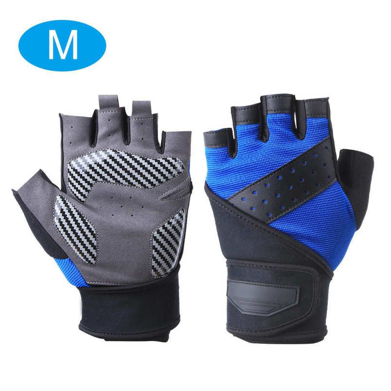 Fitness Gloves BOODUN Pair of Half Finger Weight Lifting Gym Anti-Slip Silicone Palm Protection