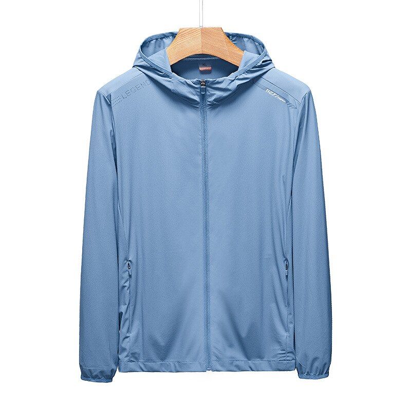 Spring Summer Ice Silk Elastic Sunscreen Jacket Outdoor Skin Jacket Men Women Couples Quick-dry Windbreaker Fishing Hiking Suit