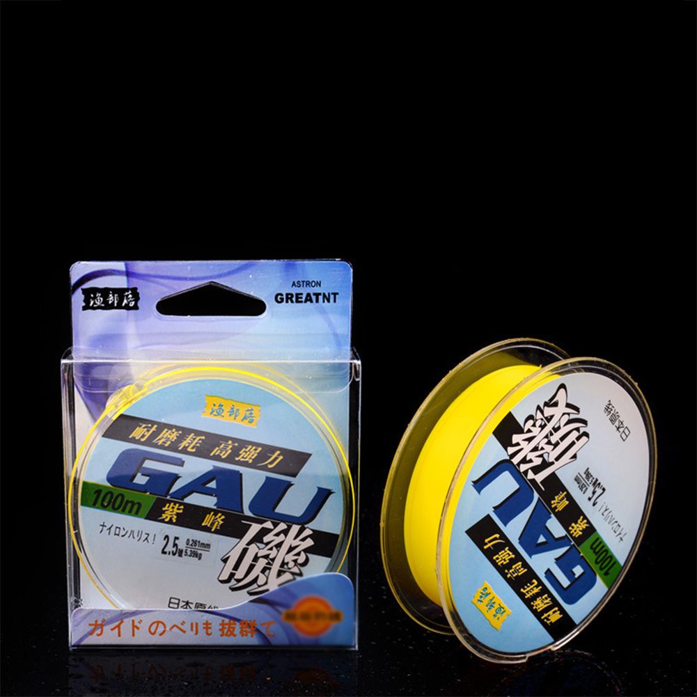 Yfashion 1 Roll 100m Fishing  Line Semi-floating Wear-resistant Super-strength Main Line Fishing ear line