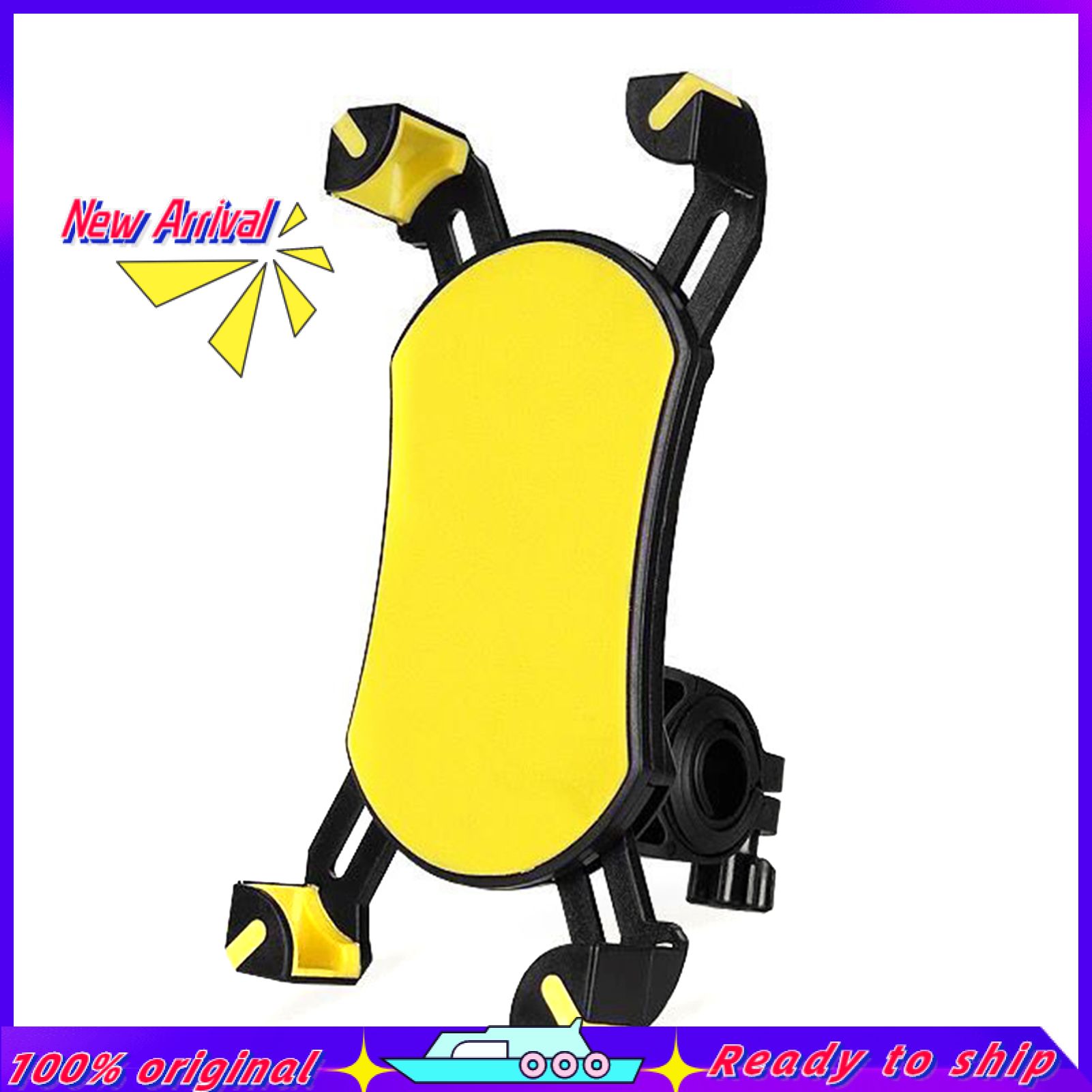 360 Degree Rotation Anti-Shake Motorcycle Bike Phone Mount Waterproof Bracket