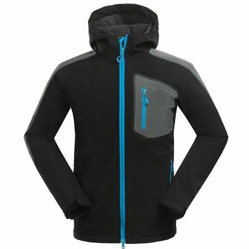 Customize LOGO Waterproof Windproof Fleece Softshell Jacket Men Outdoor Camping Fishing Hiking Coat Breathable Hoodie Clothing