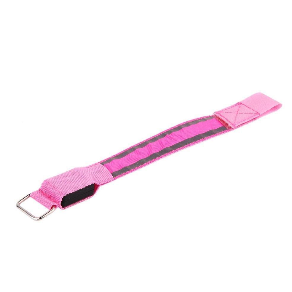 HA Sports Bike LED Safety Reflective Belt Strap Snap Wrap Arm Band Shine Armband