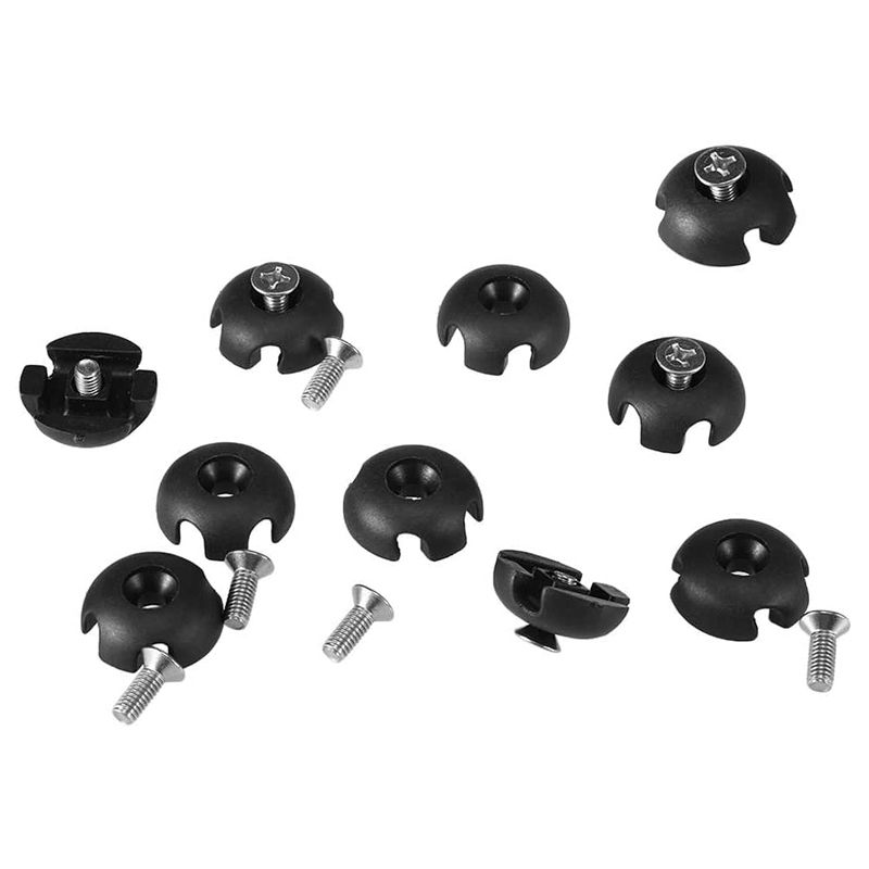 20Pcs Deck Line Guide Slotted Round Out Pull Rope Buckle Fitting Accessories for Kayak Canoe Boat